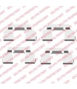 DELPHI LX0410 Установочный комплект передних тормозных колодок (пластины) LOGAN 1.4/1.6