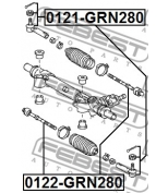 FEBEST 0122GRN280 тяга рулевая TOYOTA FJ CRUISER GSJ15 2006- 45503-35070