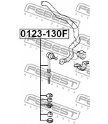 FEBEST 0123130F Стойка стабилизатора.перед. Toyota 4-Runner RN10#/RN110