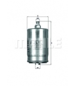 KNECHT/MAHLE - KL38 - Фильтр топливный MB W201/W124/W463/W140