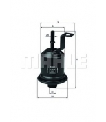 KNECHT/MAHLE - KL513 - Фильтр топливный TOYOTA: PICNIC 96-01 Toyota