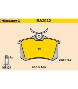BARUM - BA2032 - Тормозные колодки BARUM