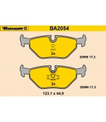 BARUM - BA2054 - Тормозные колодки BARUM