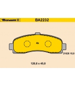 BARUM - BA2232 - Тормозные колодки BARUM