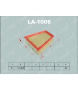 LYNX - LA1006 - Фильтр воздушный SKODA Fabia I 1.0-1.4 99-08/II 1.2-1.4 00 /Roomster 1.2 07 , VW Polo IV 1.2 07