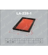 LYNX - LA228 - Фильтр воздушный NISSAN Avenir 1.8-2.0D  05/X-Trail 2.0 00-07