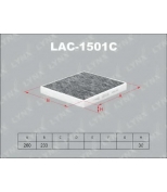 LYNX - LAC1501C - Фильтр салонный угольный OPEL Astra G 96-04/Zafira 99