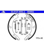 ATE - 03013740022 - Колодки стояночного тормаза