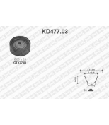 NTN-SNR - KD47703 - KD477.03_рем.к-кт ГРМ! Suzuki Swift 1.3 89-01