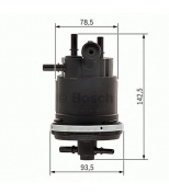 BOSCH - 0450907001 - Фильтр топливный с корпусом PEUGEOT 206 99-  306 9