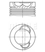 KNECHT/MAHLE - 0614500 - поршнекомплект d127 dsc11.08/10/30/70 scania 2/3 серия