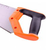 SPARTA 235015 Ножовка по дереву, 400 мм, 7-8 TPI, зуб 2D, каленый зуб, линейка, двухкомпонентная рукоятка. SPARTA