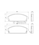 BOSCH - 0986424715 - Тормозные колодки 0986424715