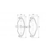 BOSCH - 0986424788 - Тормозные колодки 0986424788