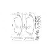 BOSCH - 0986424801 - Тормозные колодки 0986424801