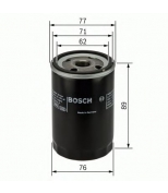 BOSCH - 0986452044 - Фильтр масляный TOYOTA LAND CRUISER 100 4.0/4.7 98-/LEXUS GS 430 00-