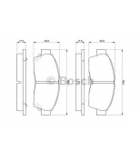 BOSCH - 0986461123 - Тормозные колодки 0986461123