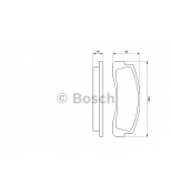 BOSCH - 0986466601 - Тормозные колодки 0986466601