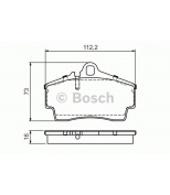 BOSCH - 0986494265 - Комплект тормозных колодок, дисковый тормоз