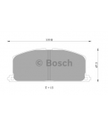 BOSCH - 0986AB2001 - Колодки тормозные