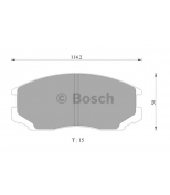 BOSCH - 0986AB2066 - Колодки тормозные