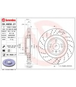 BREMBO 09A95821 Диск тормозной 09.A958.21