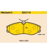 BARUM - BA2119 - Тормозные колодки BARUM