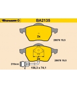 BARUM - BA2135 - Тормозные колодки BARUM