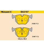 BARUM - BA2167 - Тормозные колодки BARUM