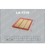 LYNX - LA1539 - Фильтр воздушный OPEL Astra F 1.4-2.0 91-98