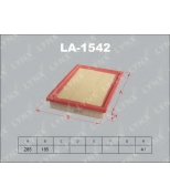 LYNX - LA1542 - Фильтр воздушный OPEL Vectra A 1.6-2.0  95/Calibra 2.0 90-97