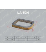 LYNX - LA534 - Фильтр воздушный HONDA Integra 1.6  95/Civic 1.5/1.6  01/Cr-v 2.0 95-02/Hr-v 1.6 99