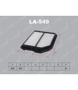 LYNX - LA549 - Фильтр воздушный HONDA Accord Inspire 2.0-2.5 92-98