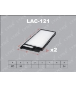 LYNX LAC121 Фильтр салонный (комплект 2 шт.) TOYOTA Land Cruiser 98-07, LEXUS LX470 98-07