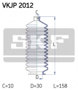 SKF - VKJP2012 - Комплект пылника  рулевое управление