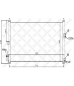 STELLOX - 1045170SX - 10-45170-SX =DN5270=NS94616 [92100BM407] !радиатор конд. Nissan Almera all 00>/Primera all 02>