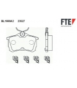 FTE - BL1669A2 - Колодки тормозные задние дисковые к-кт HONDA ACCORD/ COROLLA E10