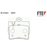 FTE - BL1754A2 - Колодки тормозные задние дисковые к-кт MB W220 98> 70.9x68.8x16