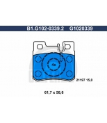 GALFER - B1G10203392 - Колодки тормозные дисковые