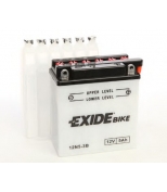 EXIDE 12N53B АКБ EXIDE BIKE для мототехники 12V 5AH 40A (JIS)