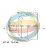 ODM-MULTIPARTS - 12211450 - 12-211450_шрус 38/56,5mm/33 45 A41,8/1,8T/2,0 B6 2,0 FSI