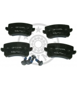 OPTIMAL - 12334 - Колодки тормозные дисковые задние / AUDI A3, A4, A6, TT / SKODA Octavia / VW Cad