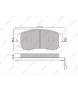 LYNX - BD7101 - Колодки тормозные передние SUBARU Forester(SF/SG) 02 /Impreza II (TOK) 1.6-2.0 00 /Legacy 03