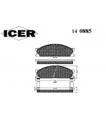 ICER - 140885 - 140885000639001 Тормозные колодки дисковые