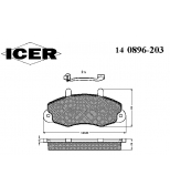 ICER - 140896203 - 140896203639001 Тормозные колодки дисковые