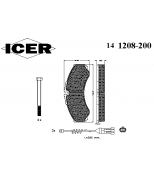 ICER - 141208200 - Комплект тормозных колодок, диско