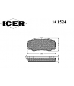 ICER 141524 Комплект тормозных колодок, диско
