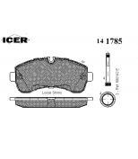 ICER - 141785 - Комплект тормозных колодок, диско