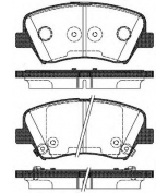 REMSA - 141232 - 1412 32_колодки дисковые передние! с антискрипередние пластинами Hyundai Elantra/i30 all 11>