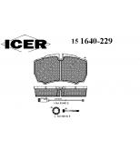 ICER - 151640229 - Комплект тормозных колодок, диско